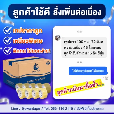 ภาพรีวิวจากลูกค้า SWAN TAPE ใบที่ 2